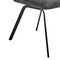Armen Living Rylee Dining Room Accent Chair in Charcoal Fabric and Black Finish, PK2 LCRYSICHA - alternate 2